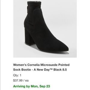 Ankle booties new without tags. Never worn